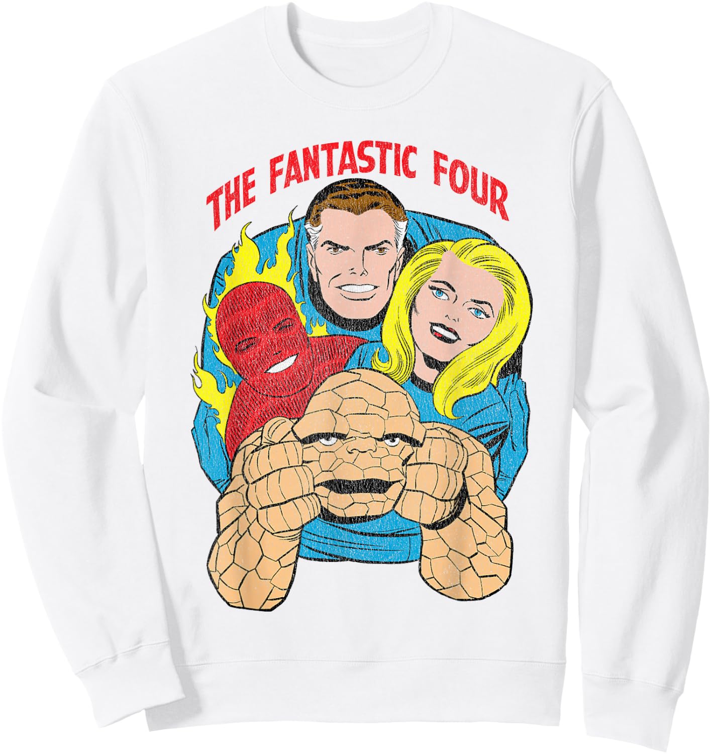 Marvel The Fantastic Four Retro Comic Sweatshirt - Sweatshirt | White