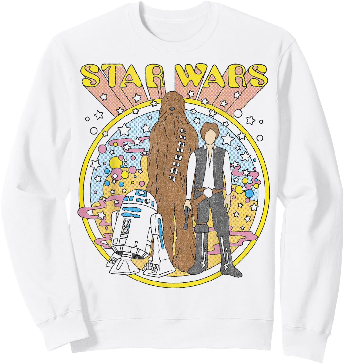 Star Wars Vintage Psych Rebels Disney+ Sweatshirt - Sweatshirt | White