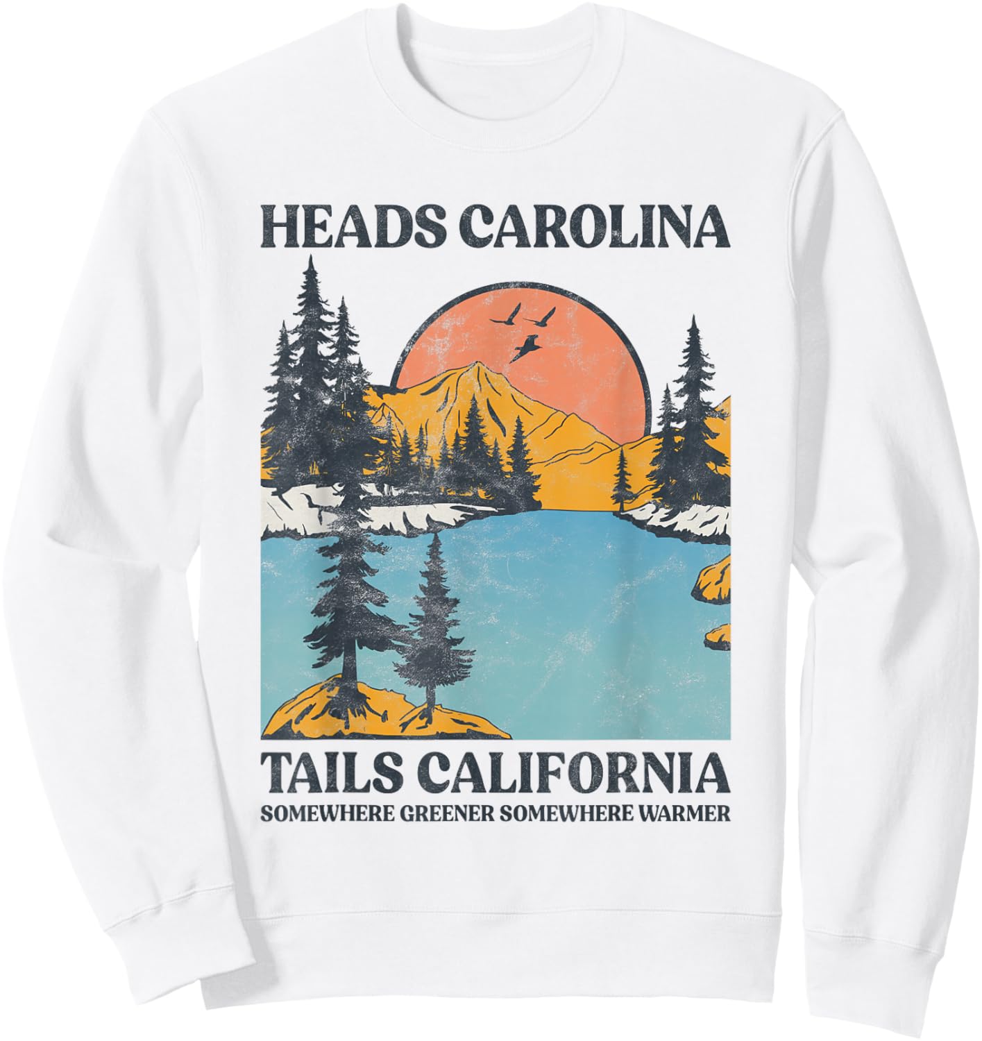 Cowgirl Western Country Music Heads Carolina Tail California Sweatshirt - Sweatshirt | White