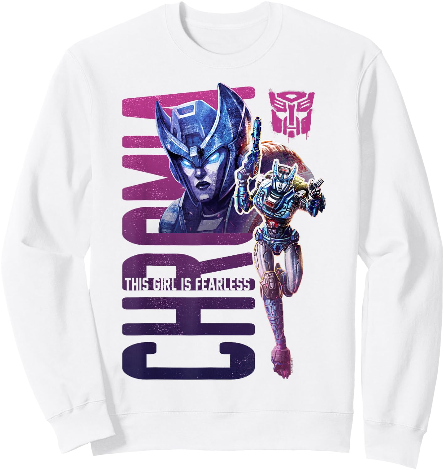 Transformers: War For Cybertron Chromia Fearless Sweatshirt - Sweatshirt | White