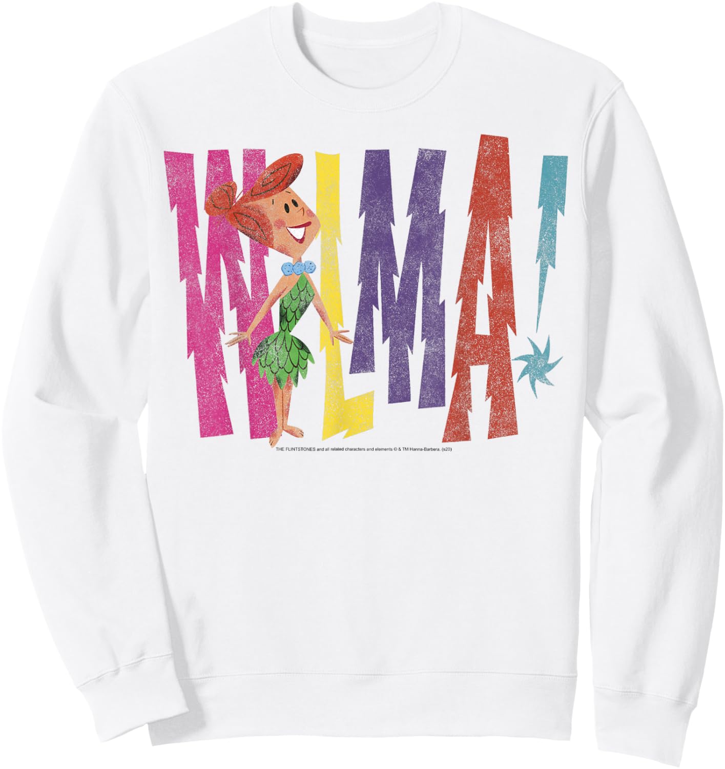 The Flintstones Wilma Vintage Style Sweatshirt - Sweatshirt | White