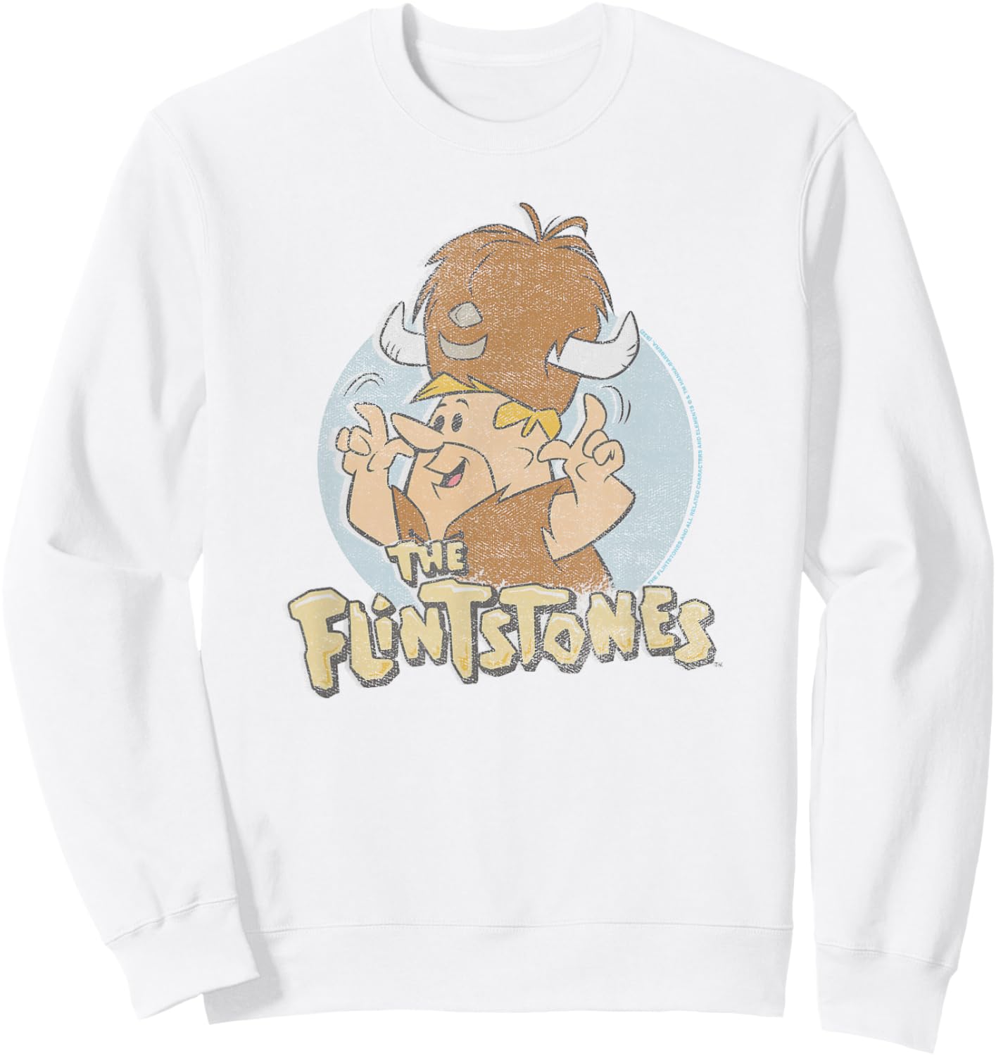 The Flintstones Barney Rubble Order Of The Water Buffalos Sweatshirt - Sweatshirt | White