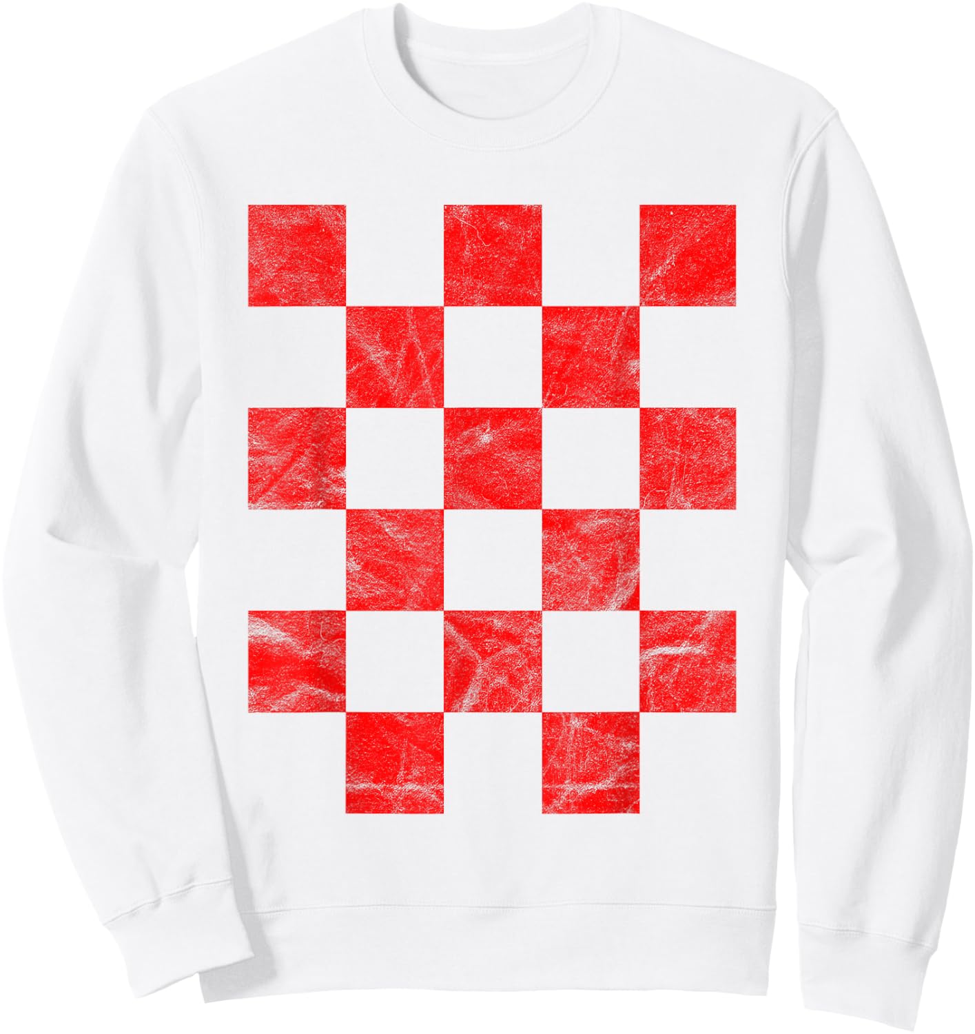 Croatian Flag Vintage Croatia Hrvatska Sweatshirt - Sweatshirt | White