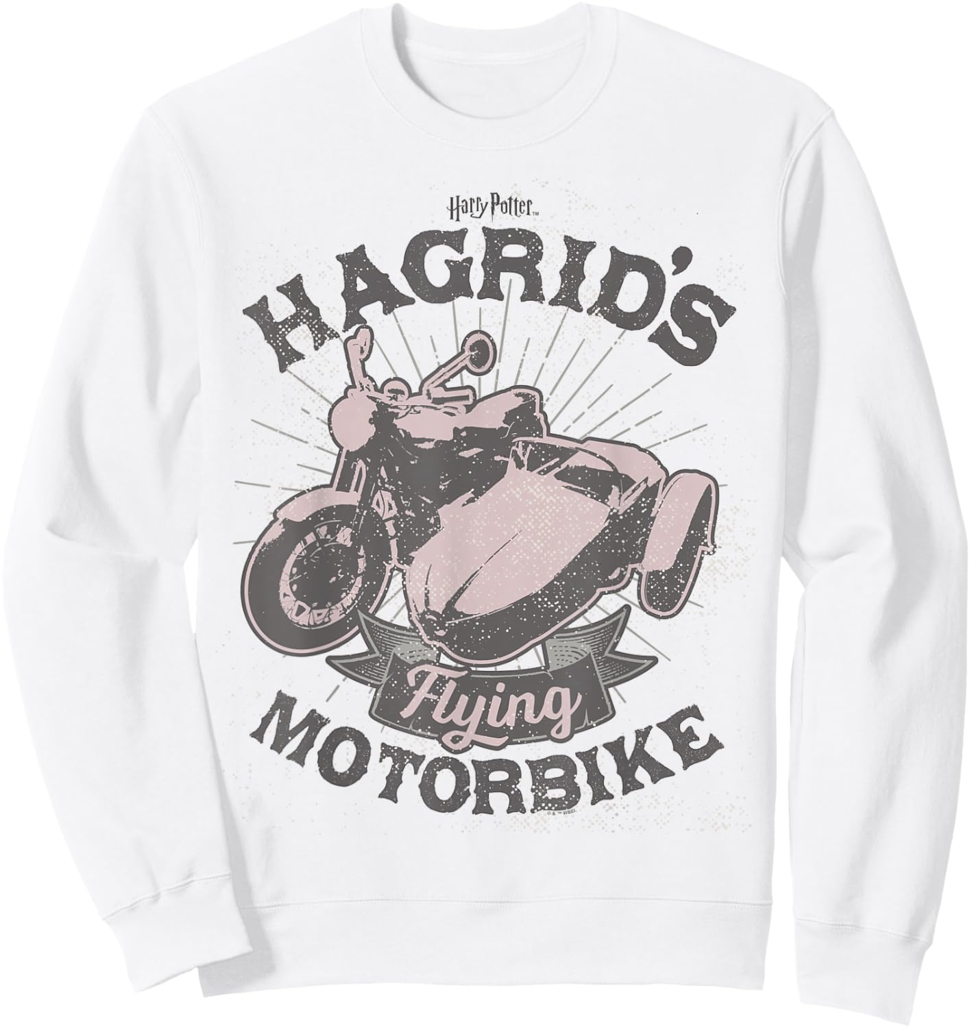 Harry Potter Hagrids Motorbike Sweatshirt - Sweatshirt | White