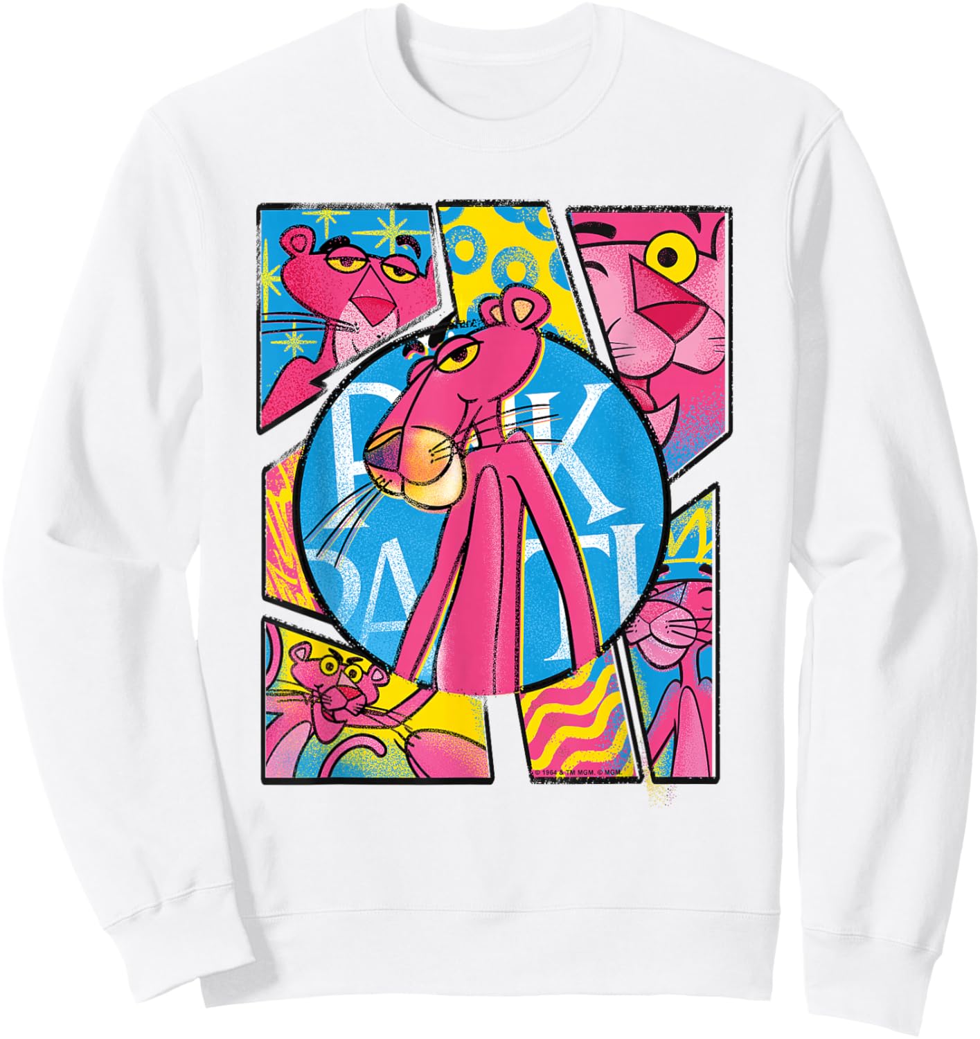 Pink Panther Graffiti Panels Sweatshirt - Sweatshirt | White
