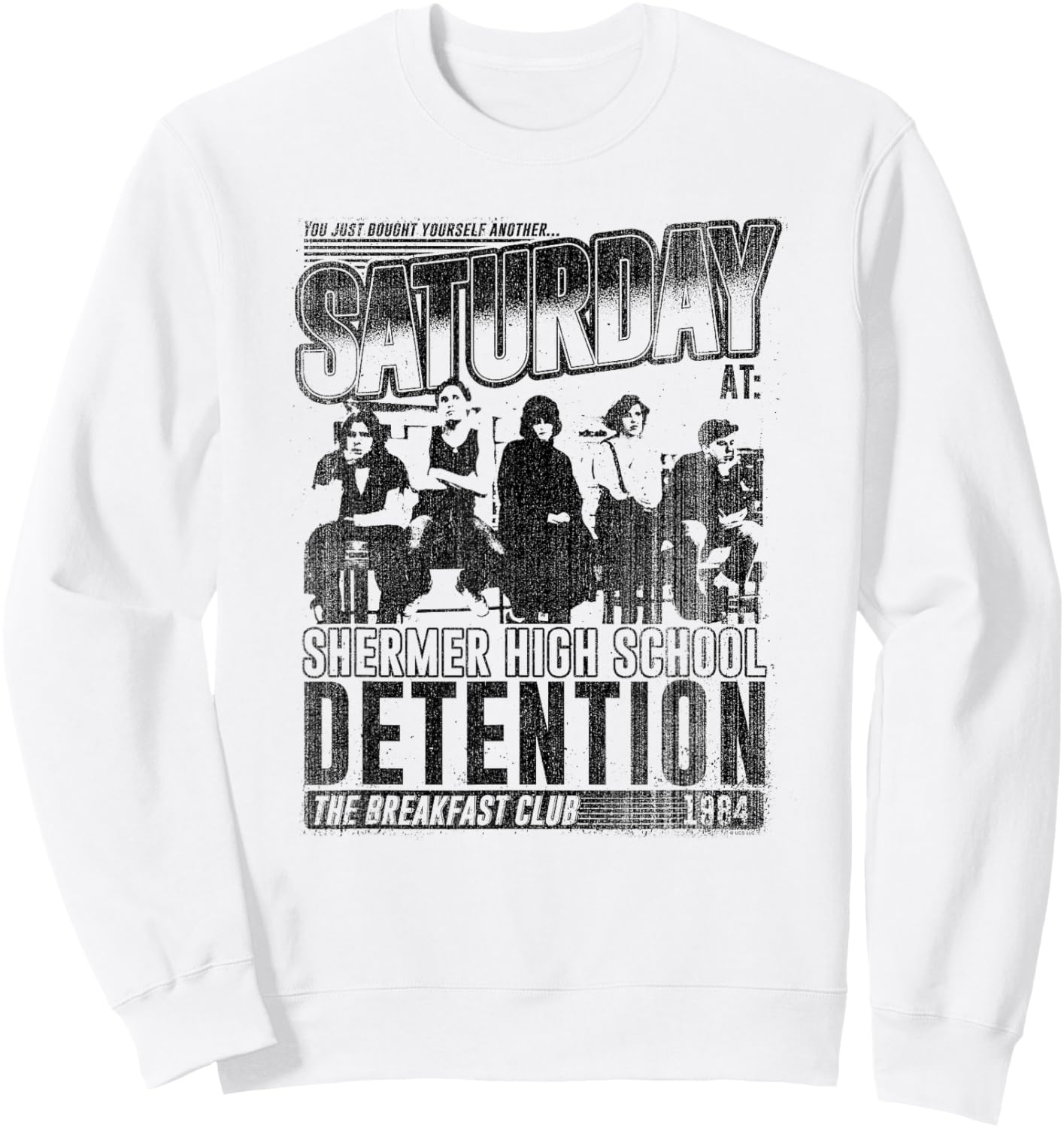 The Breakfast Club Saturday Detention 1984 Sweatshirt - Sweatshirt | White