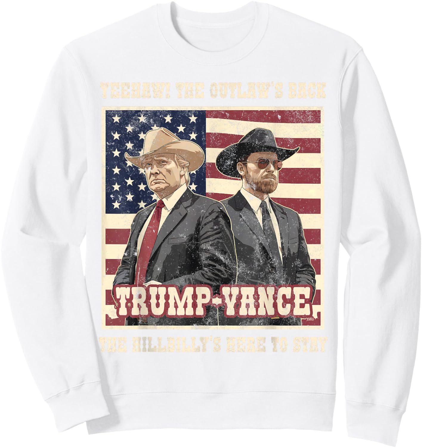 Daddy's Home 47 Greatest Inauguration In History Funny TRUMP VANCE 2024 OUTLAW HILLBILLY We WON Comeback Red -Adults Classic Fit Short Sleeve Sweatshirt - Sweatshirt | White