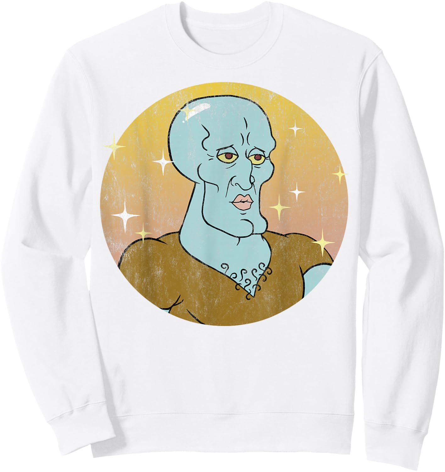 Spongebob Squarepants Handsome Squidward Portrait Small Sweatshirt - Sweatshirt | White