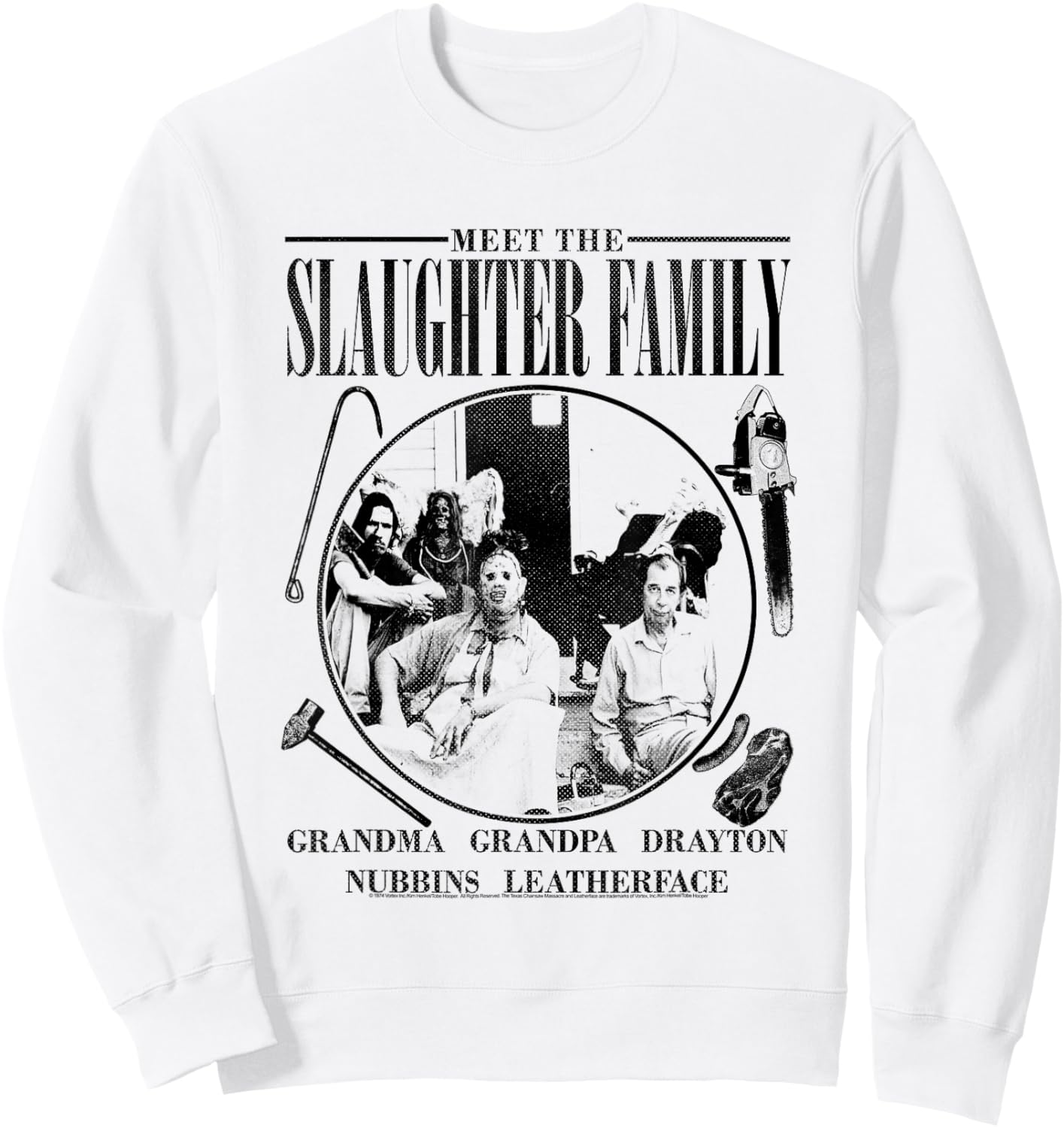 Texas Chainsaw Massacre The Slaughter Family Sweatshirt - Sweatshirt | White