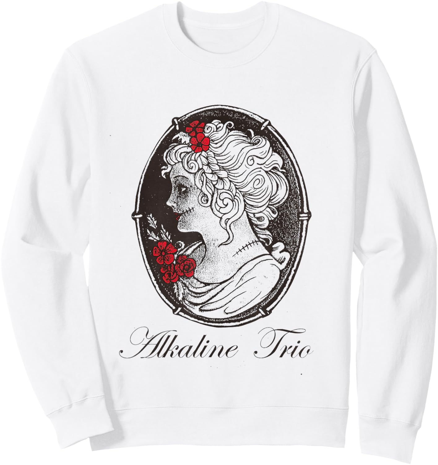 Alkaline Trio - Official Merchandise - Cameo Sweatshirt - Sweatshirt | White