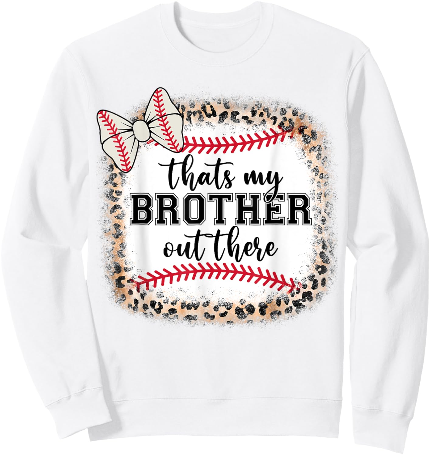 Little Sister Biggest Fan My Brother There Teen Girl Toddler Sweatshirt - Sweatshirt | White