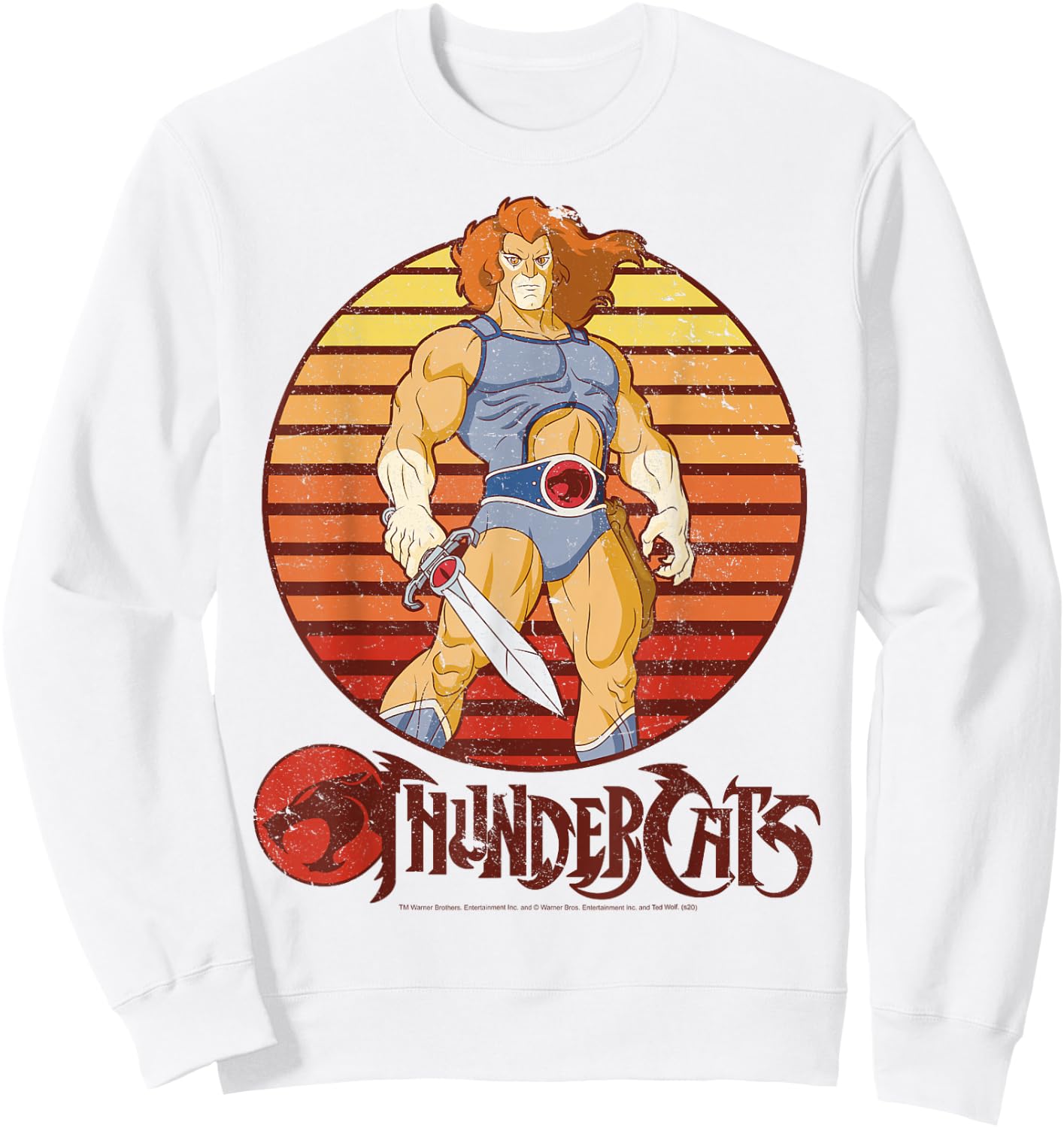 Thundercats Lion-O Retro Sunset Sweatshirt - Sweatshirt | White
