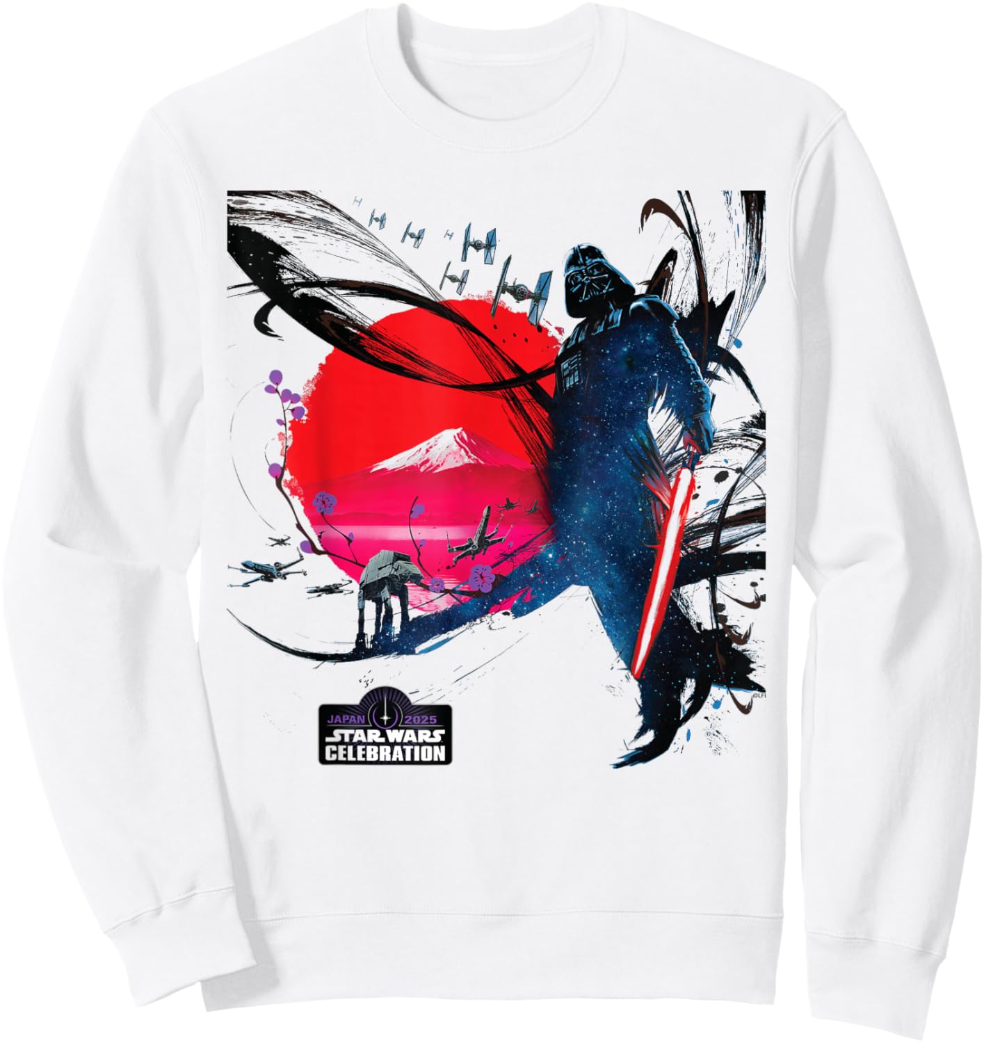 Star Wars Celebration Japan 2025 Key Art Darth Vader & Logo Sweatshirt - Sweatshirt | White