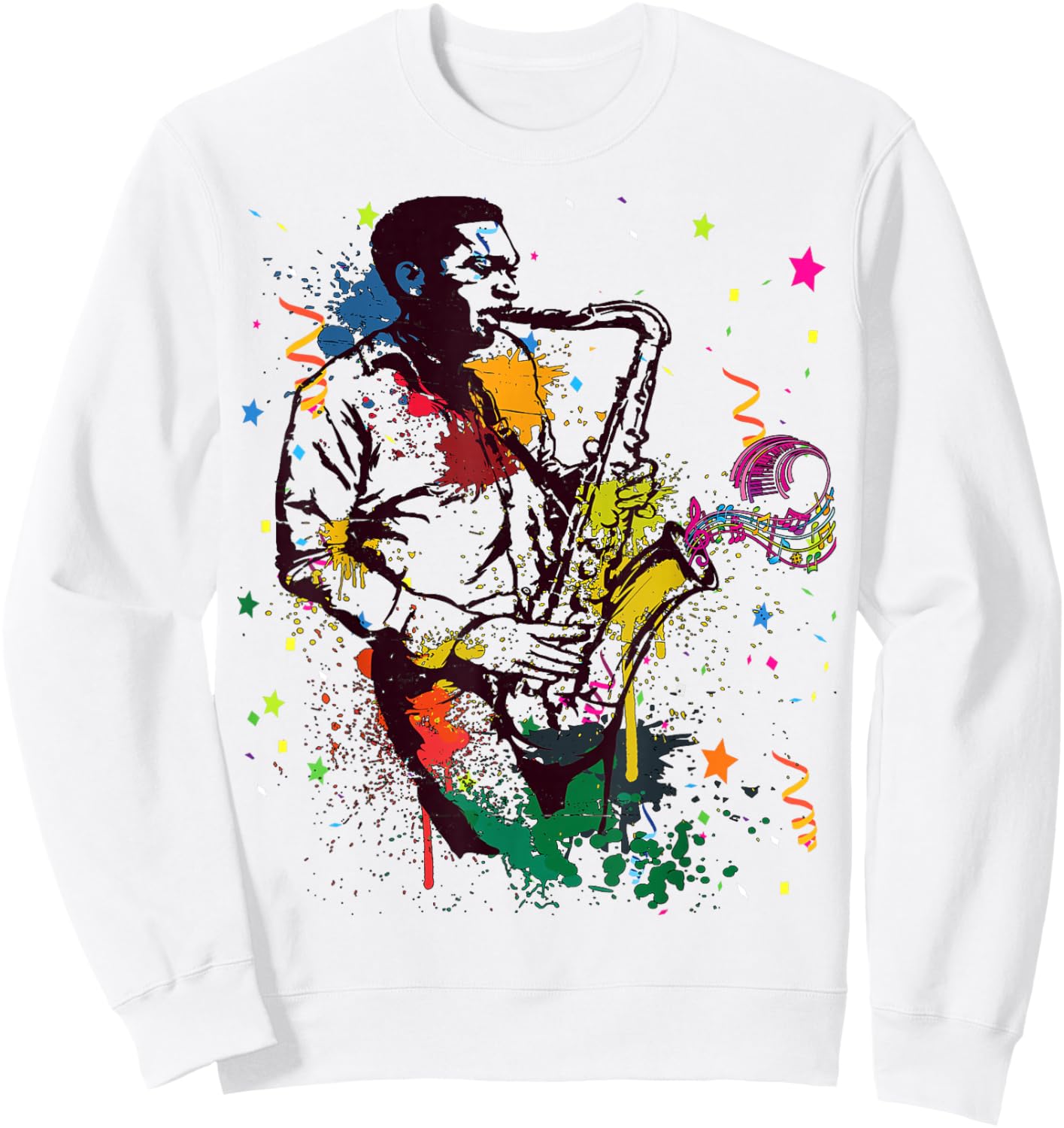 Happy International Jazz Day Jazz Lovers Top Queen Jazz Int'l Jazz Day Jazz Addicts Jazz Cats Acid Jazz Sweatshirt - Sweatshirt | White