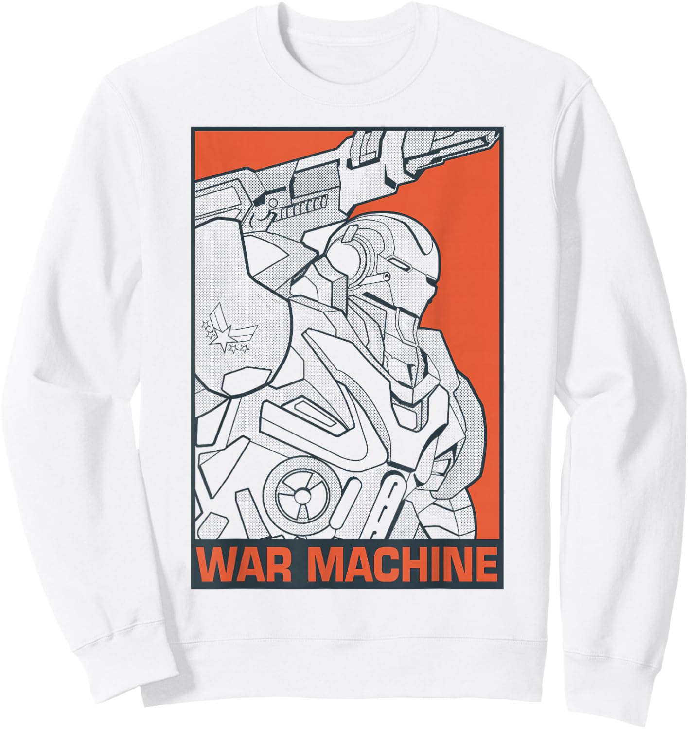 Marvel Avengers Endgame War Machine Pop Art Graphic Sweatshirt - Sweatshirt | White