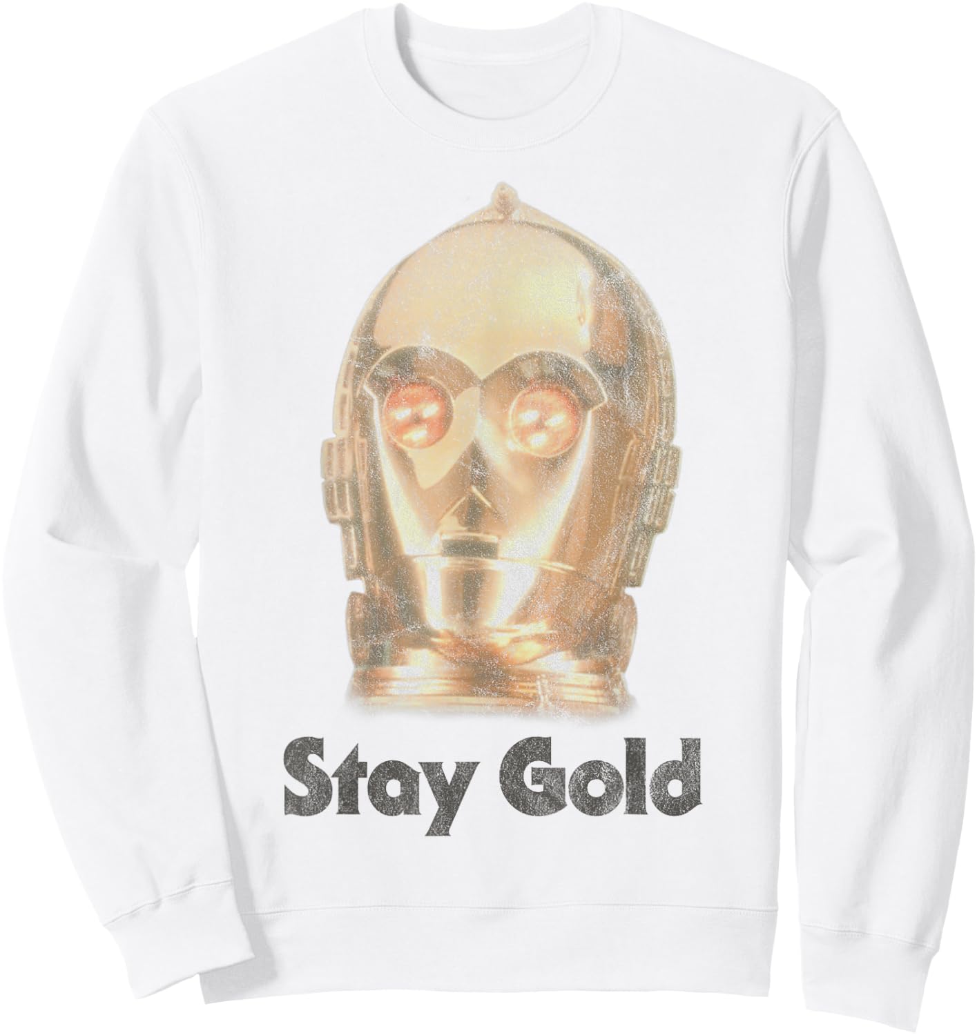 Star Wars The Rise of Skywalker C-3PO Stay Gold Sweatshirt - Sweatshirt | White