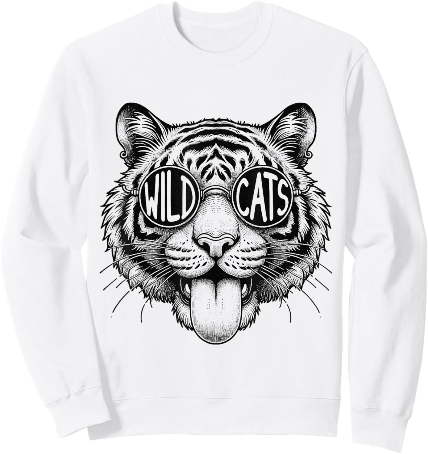 Wildcats School Sports Fan Team Spirit Back To school Sweatshirt - Sweatshirt | White