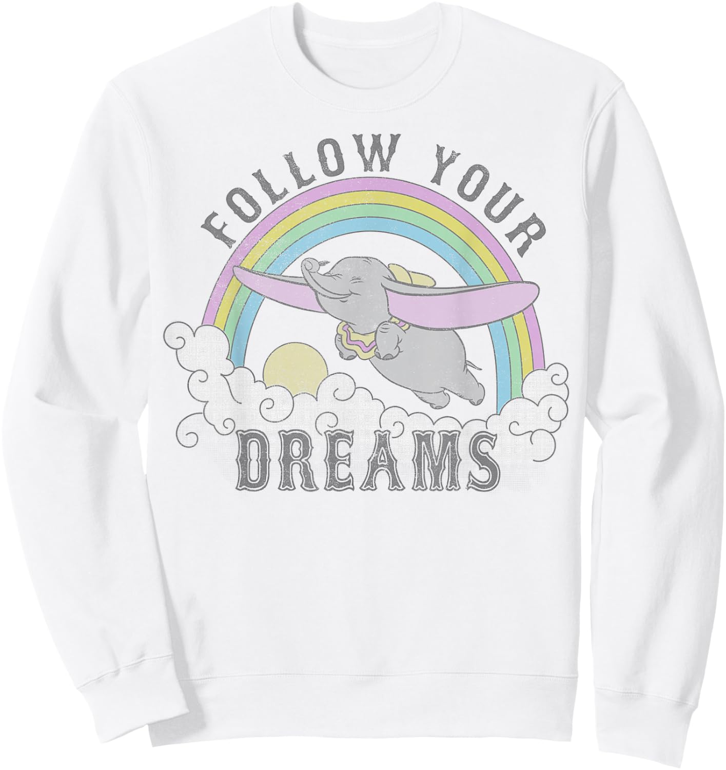 Disney Dumbo Follow Your Dreams Small Sweatshirt - Sweatshirt | White
