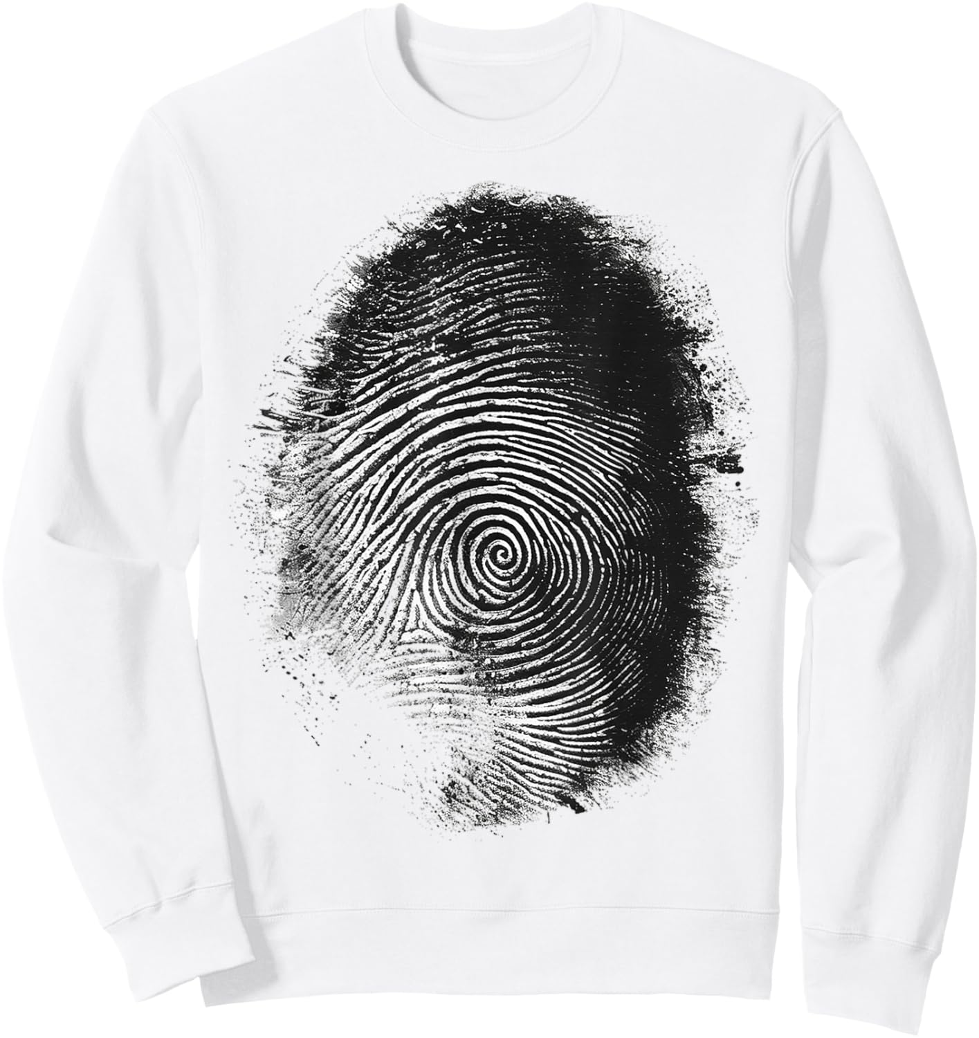 Abstract Drawing Art Graphic Motif Artwork Sweatshirt - Sweatshirt | White