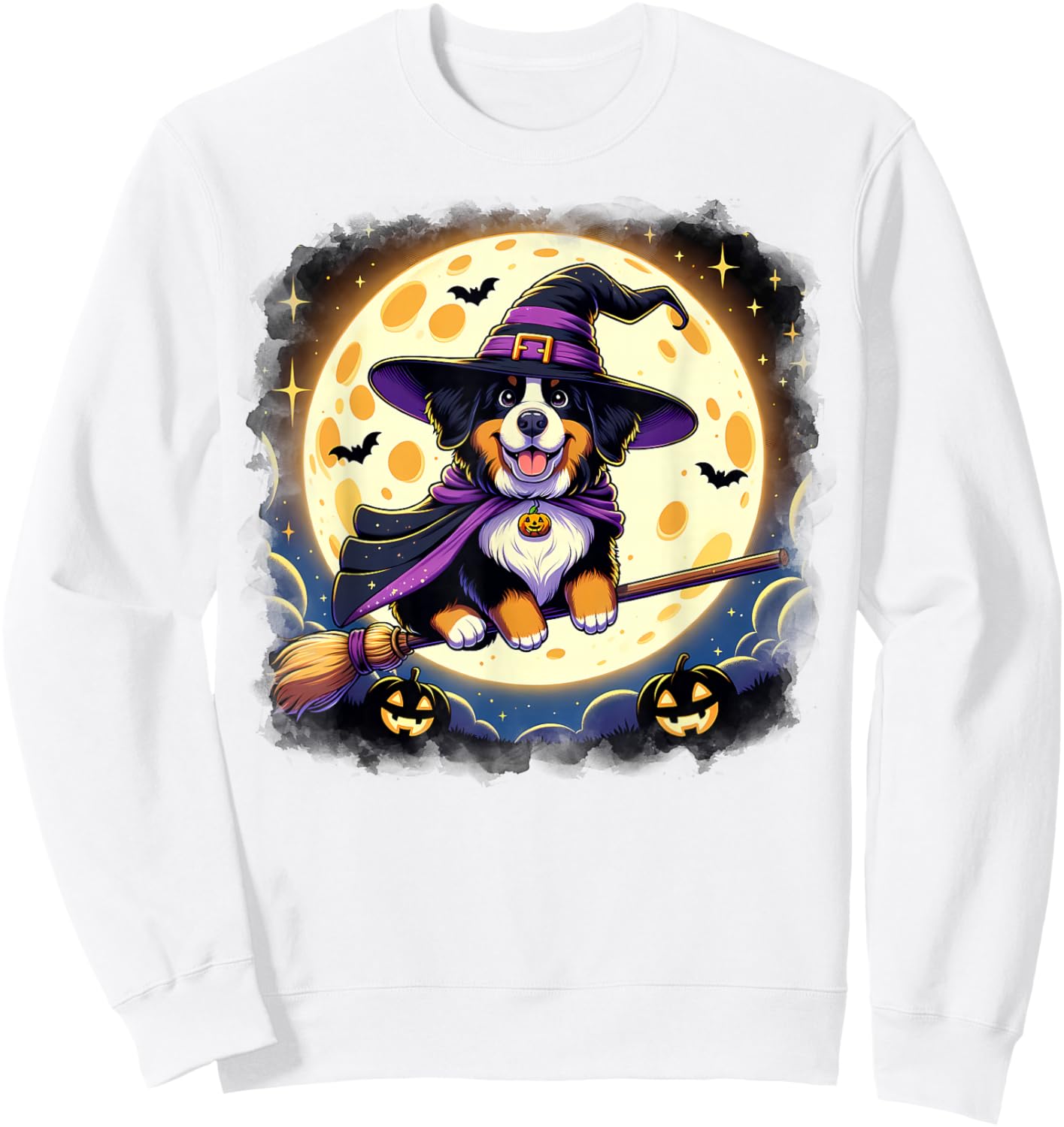 Bernese Mountain Dog Lover Halloween Costume Girls Sweatshirt - Sweatshirt | White