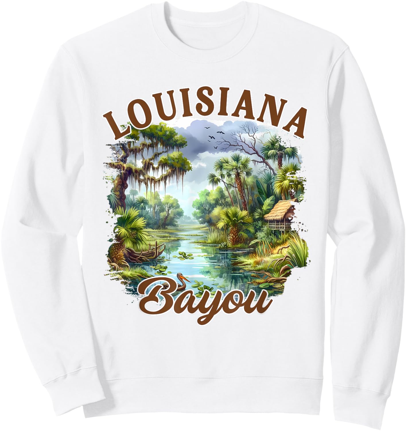 Louisiana Bayou Travel Exploring Trip Meet Me In Louisiana Sweatshirt - Sweatshirt | White