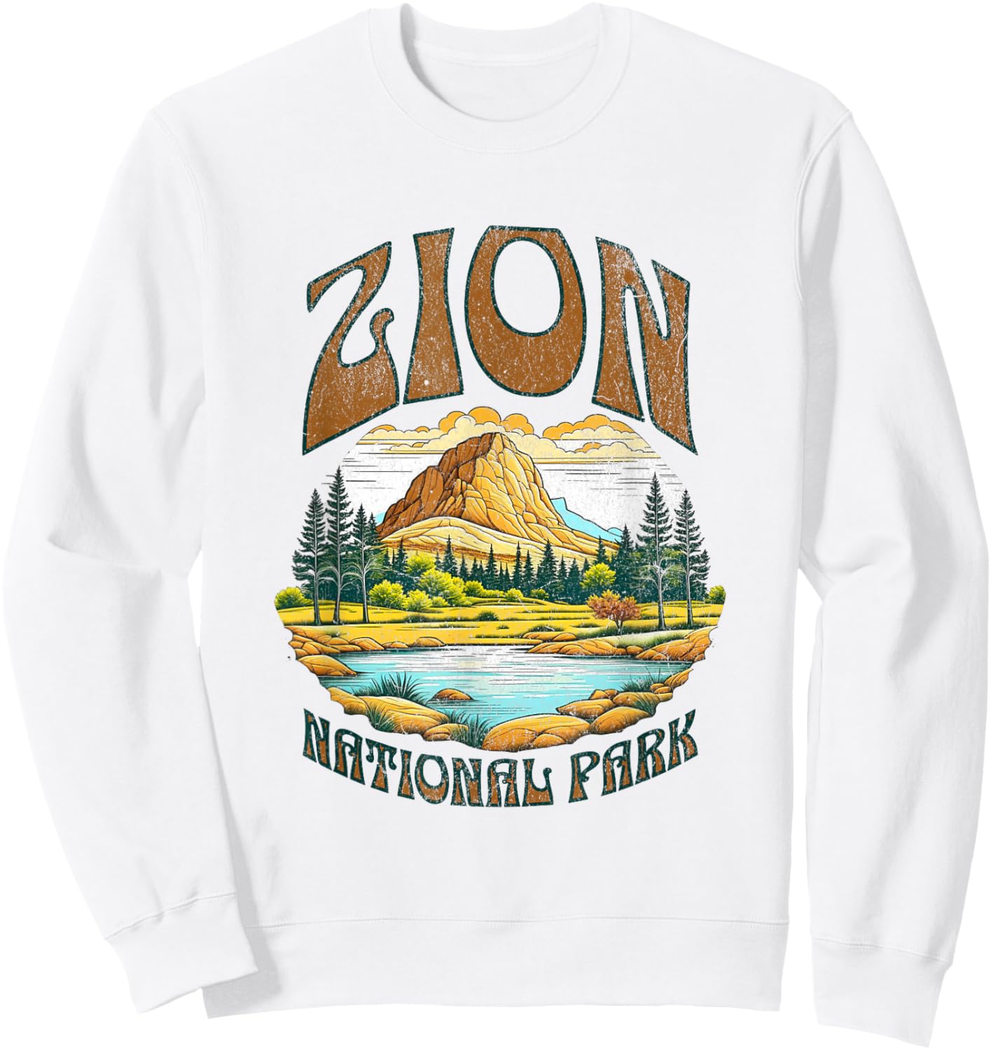 Zion National Park Sweatshirt - Sweatshirt | White