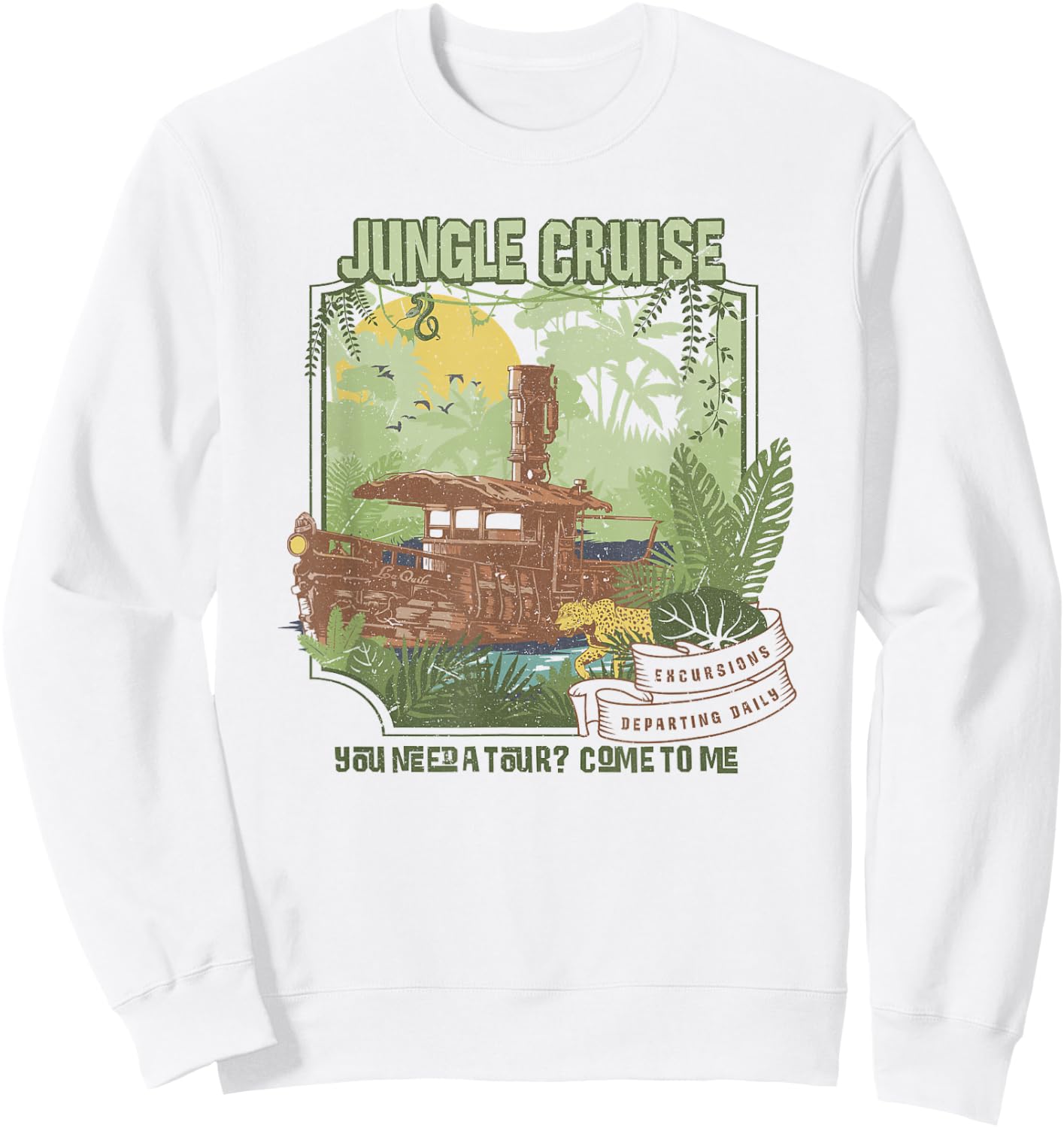 Disney Jungle Cruise You Need A Tour Come to Me Small Sweatshirt - Sweatshirt | White