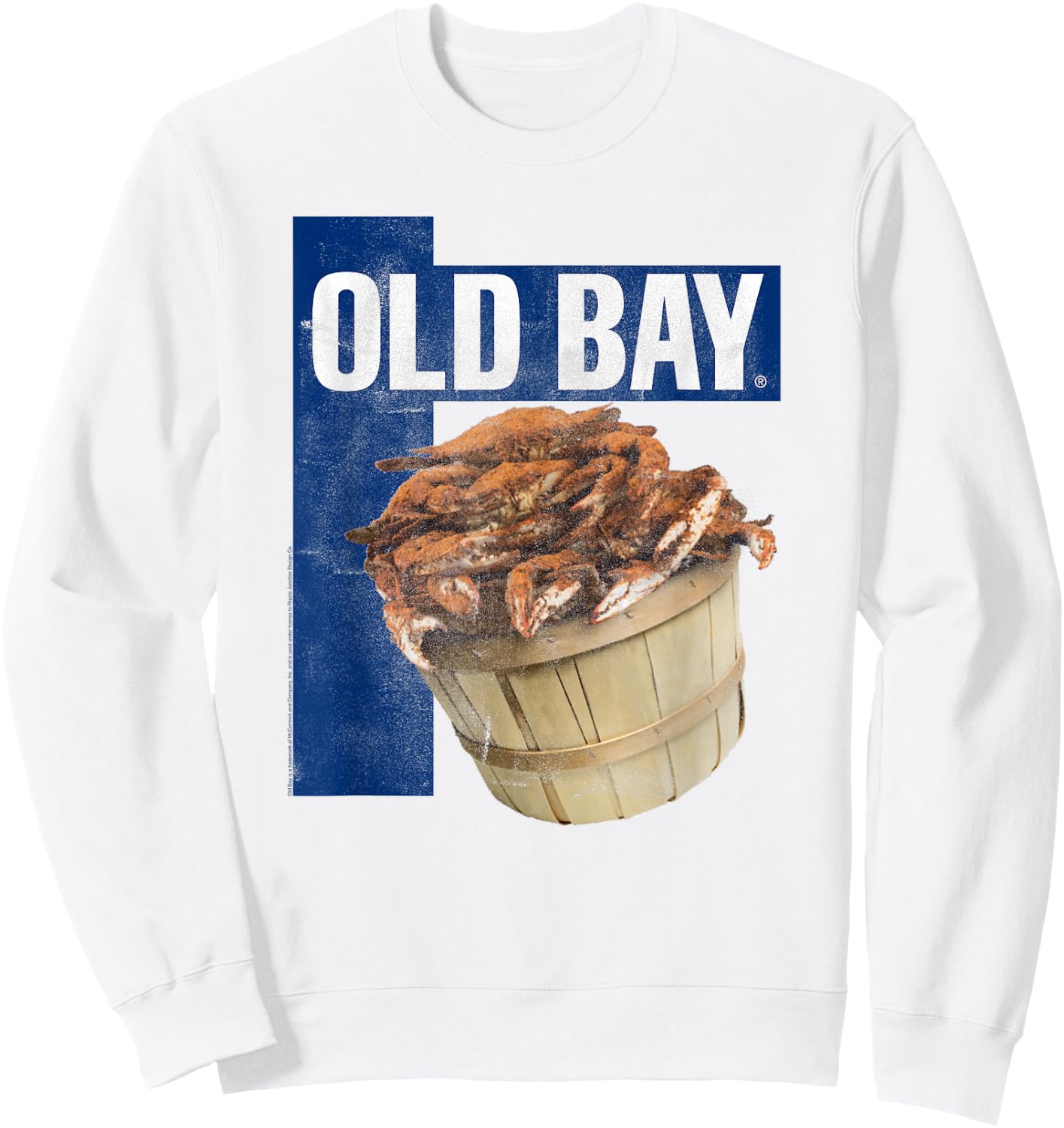 Old Bay Crab Seasoning Distressed Sweatshirt - Sweatshirt | White