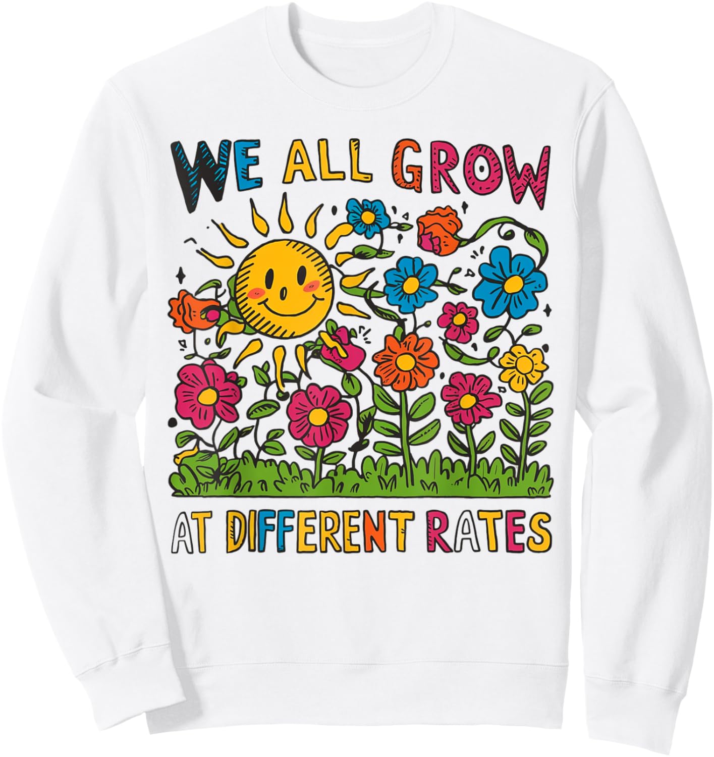 Teacher Inclusion Learning Special Education Back to School Men Women Girls Kids Sweatshirt - Sweatshirt | White