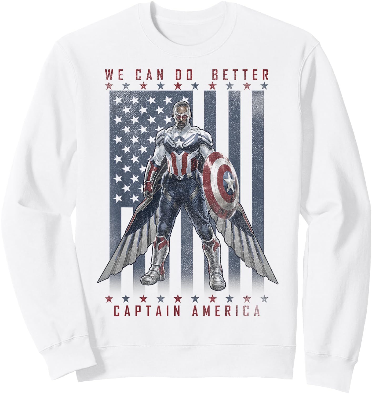 Marvel The Falcon And The Winter Soldier We Can Do Better Sweatshirt - Sweatshirt | White