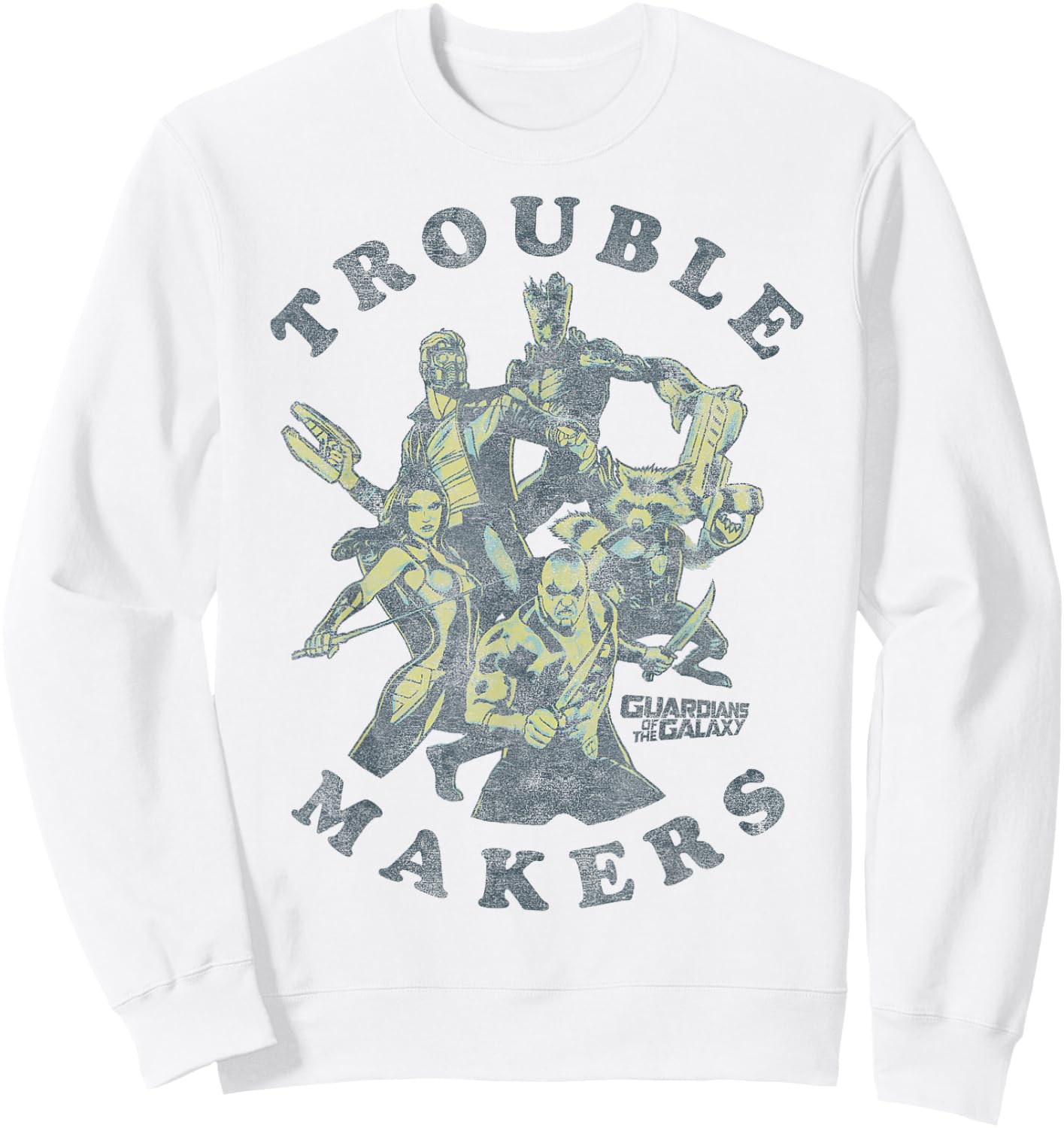 Marvel Guardians of The Galaxy Trouble Makers Small Sweatshirt - Sweatshirt | White