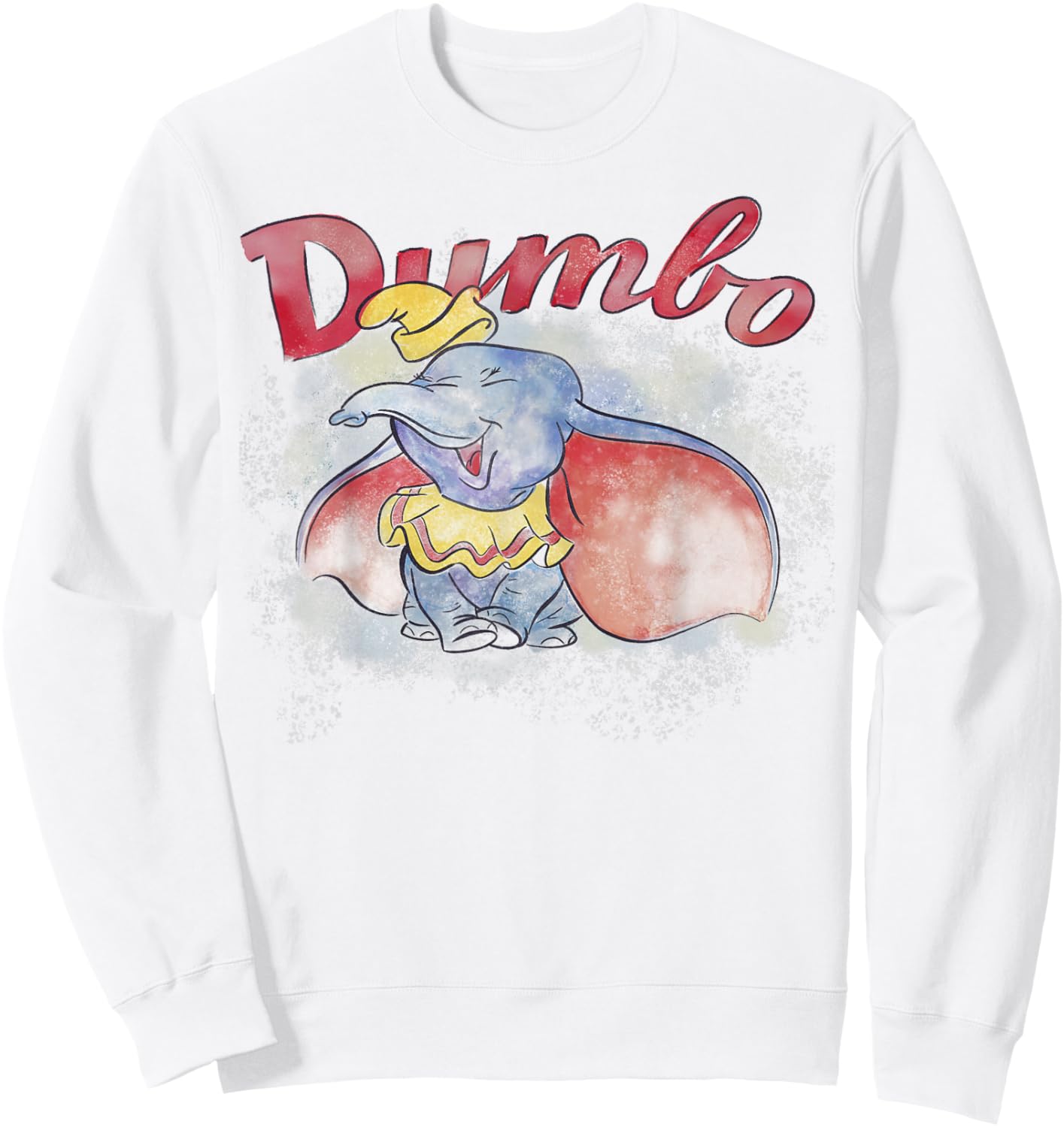 Disney Dumbo Watercolor Portrait Sweatshirt - Sweatshirt | White