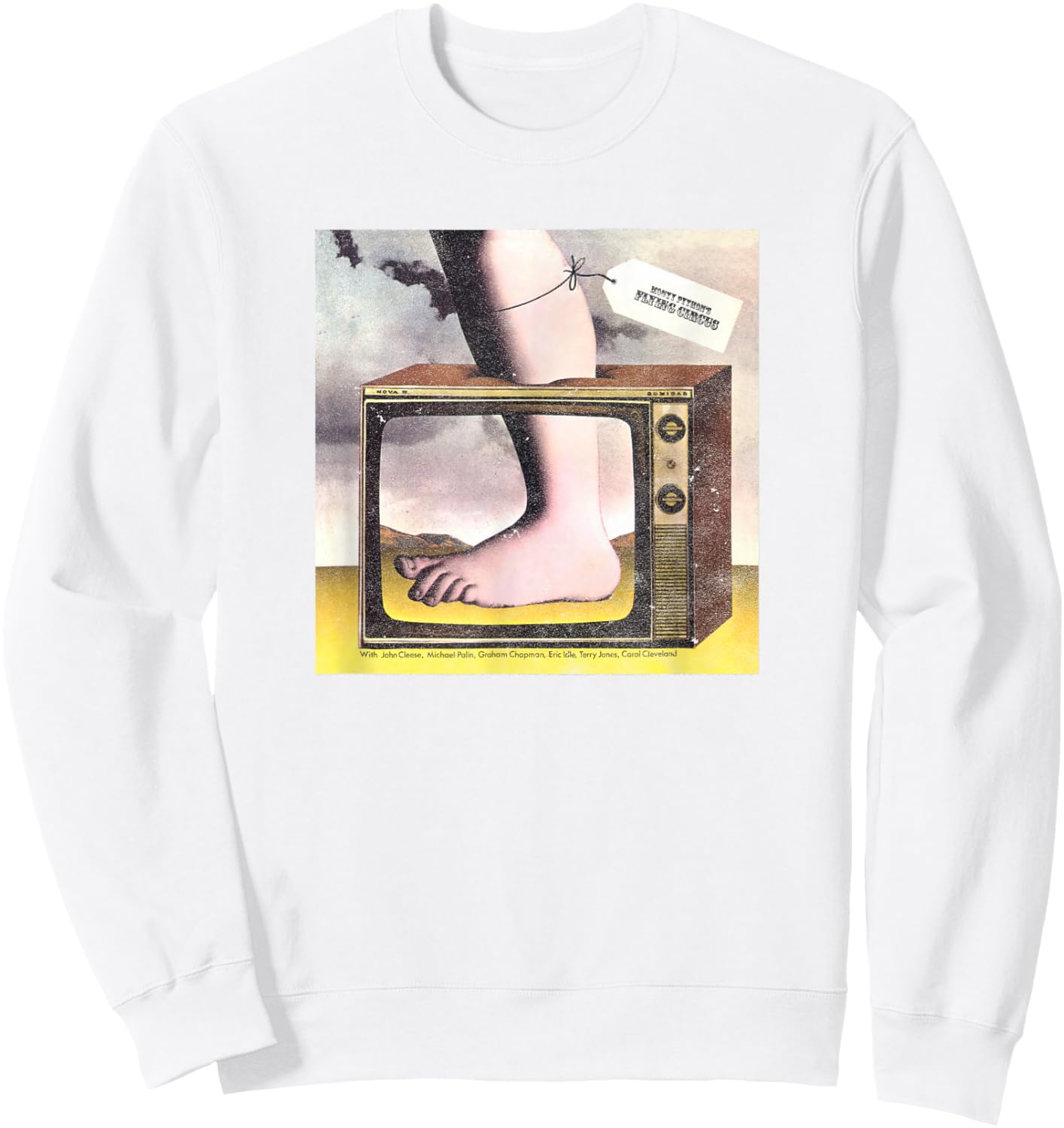 Monty Python Offizieller TV-Fuß Fliegender Zirkus Sweatshirt - Sweatshirt | White