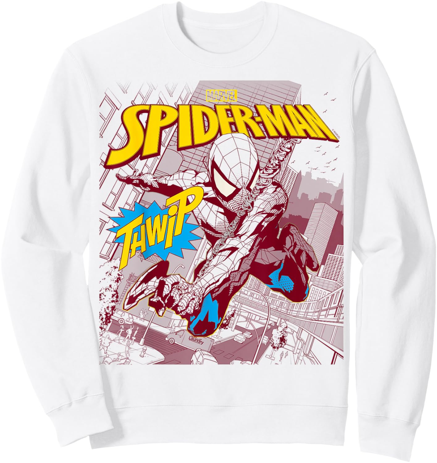 Spider-Man - Thwip Swing Sweatshirt - Sweatshirt | White