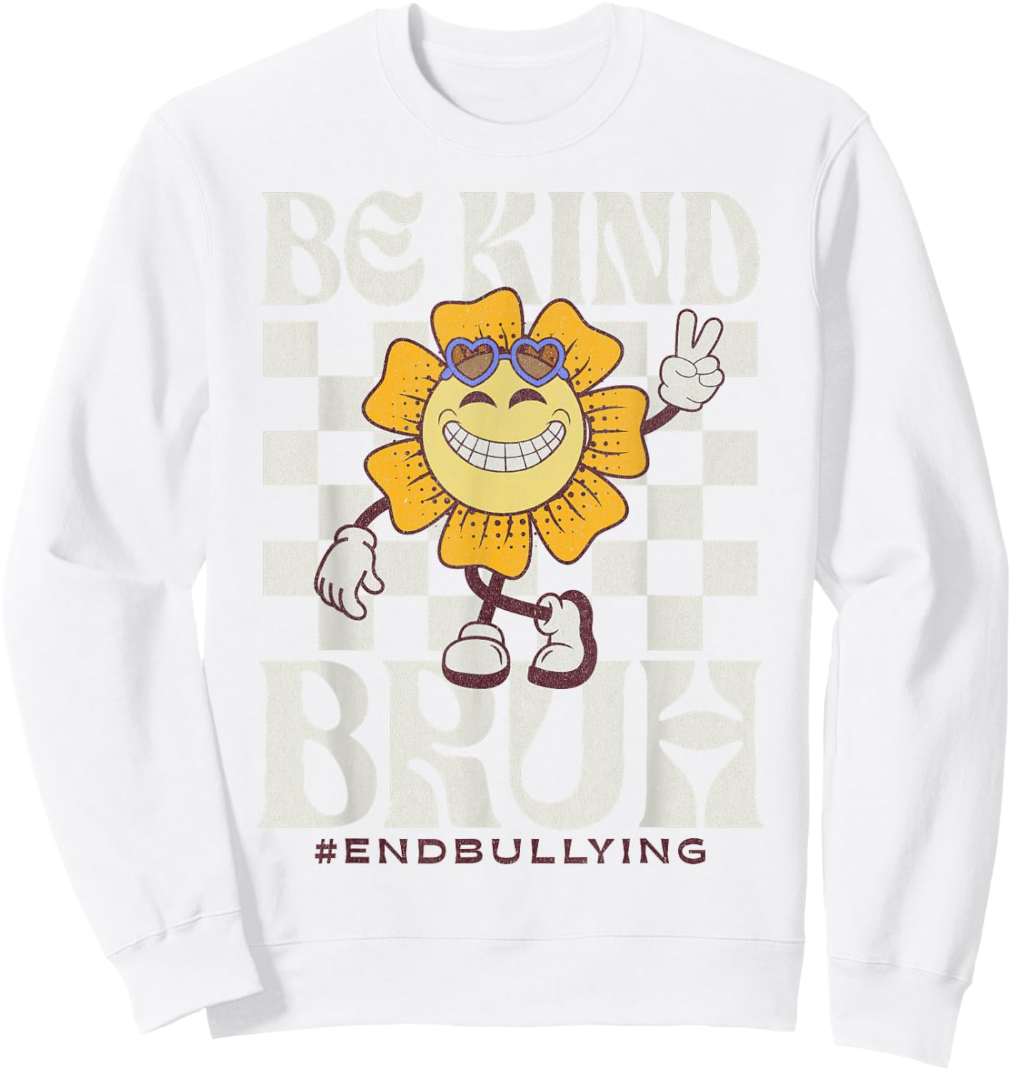 Be Kind Unity Day Orange Anti Bullying For Kids teachers Sweatshirt - Sweatshirt | White