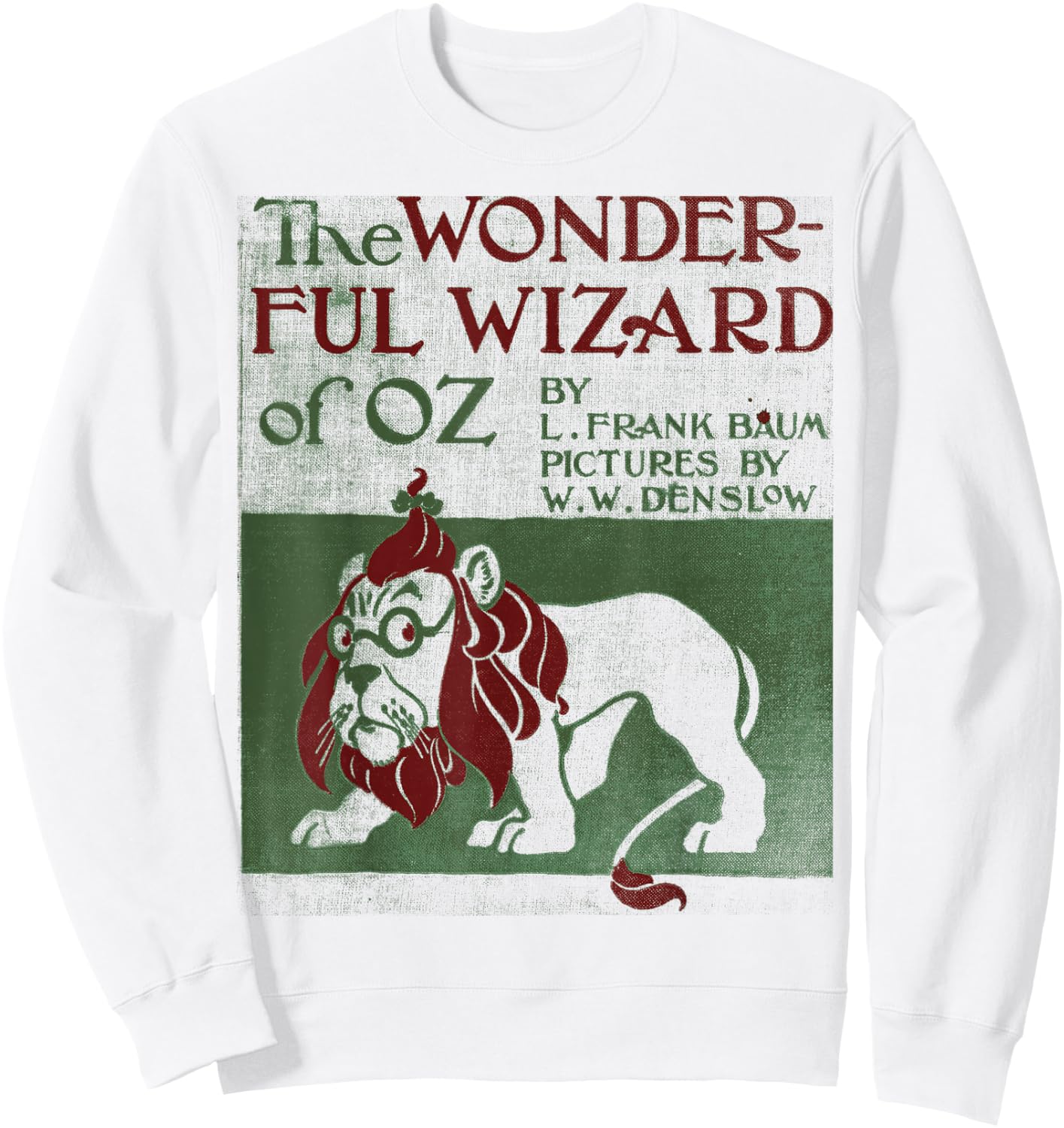 Wizard of oz Shirt Cowardly brave lion Vintage classic book Sweatshirt - Sweatshirt | White