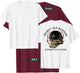Grumpy Old Bastard Approach With Caution (on back) T-Shirt - T-Shirt | Maroon