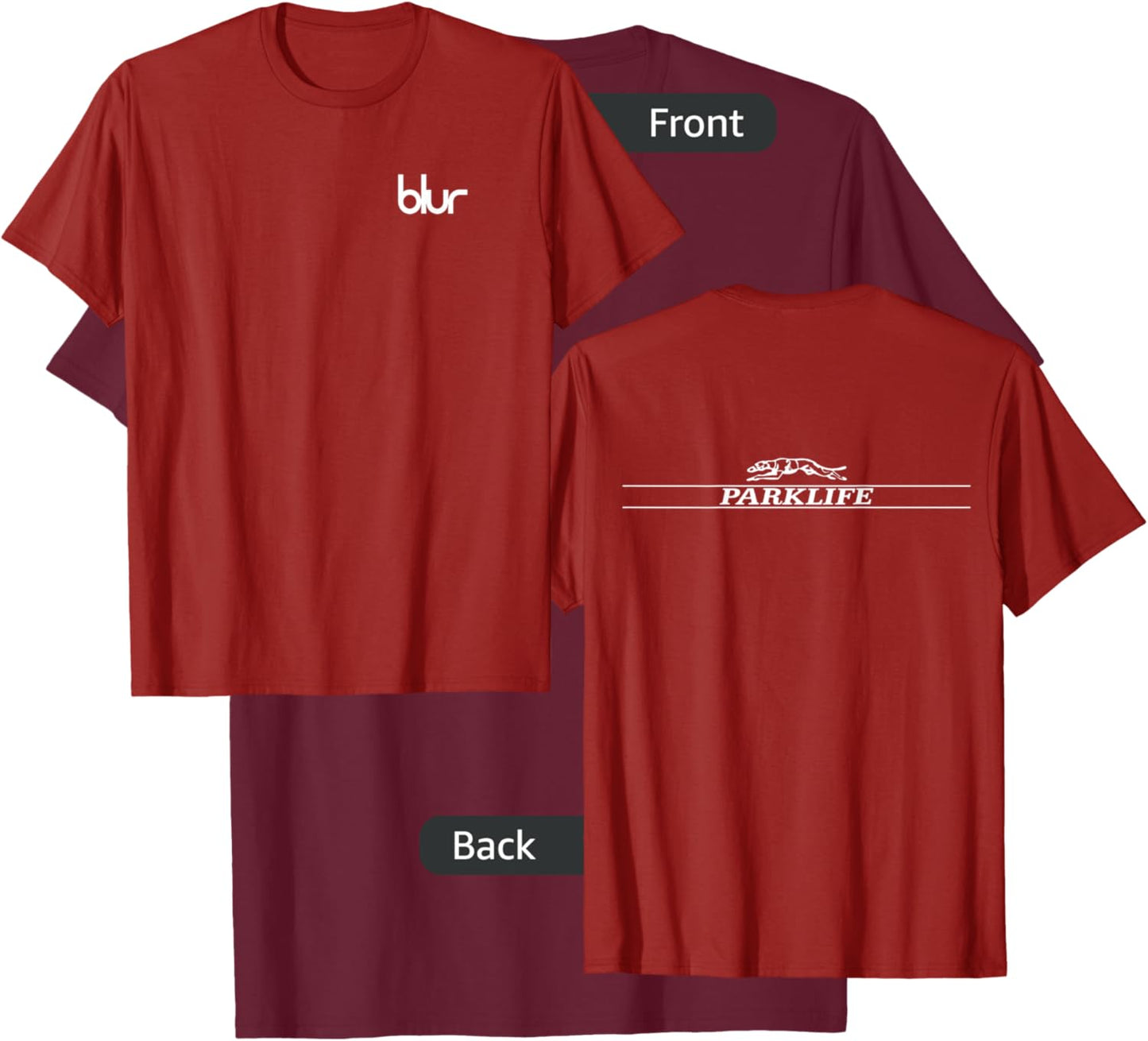 Blur Max Parklife T-Shirt - T-Shirt | Maroon