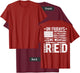 On Fridays We Wear Red Friday American Flag Military Support Men T-Shirt - T-Shirt | Maroon