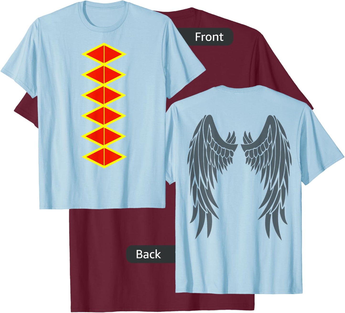 Costume Flying Monkeys Halloween (Wings on The Back) T-Shirt - T-Shirt | Maroon