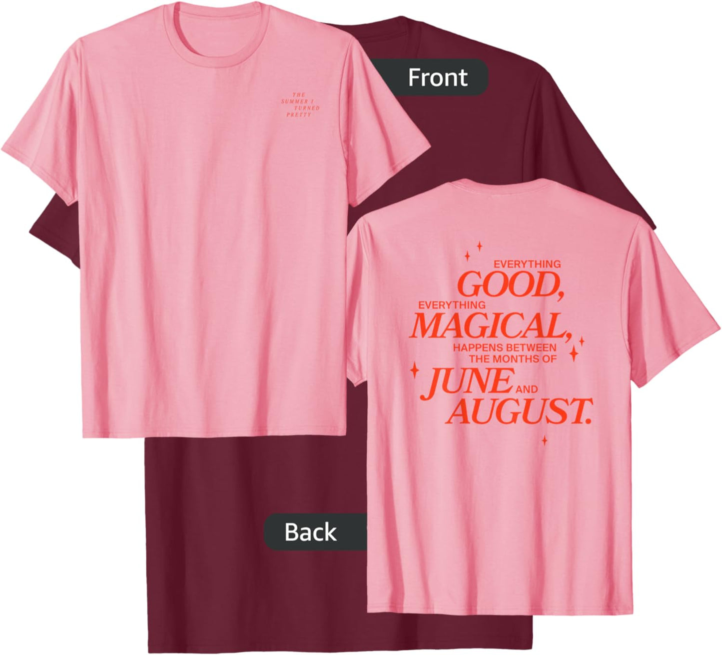 The Summer I Turned Pretty - Magical - Pink T-Shirt - T-Shirt | Maroon
