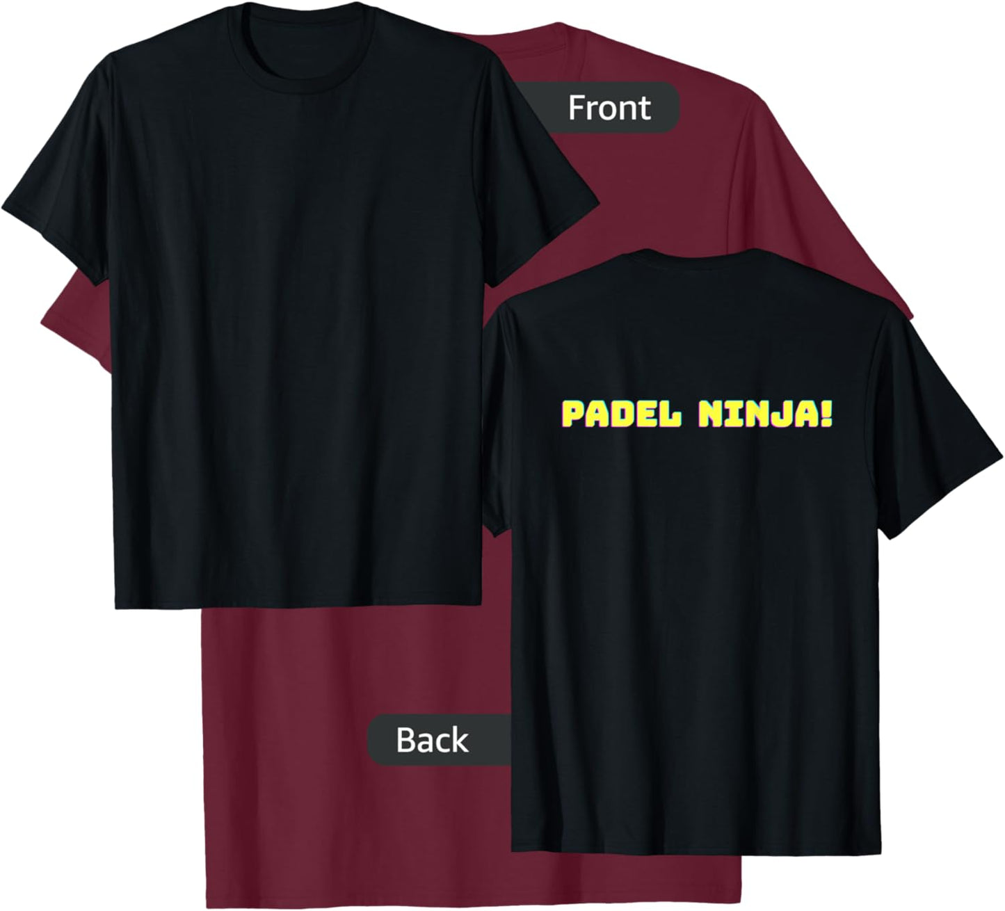 Padel ninja! cute funny padel tennis gift T-Shirt - T-Shirt | Maroon