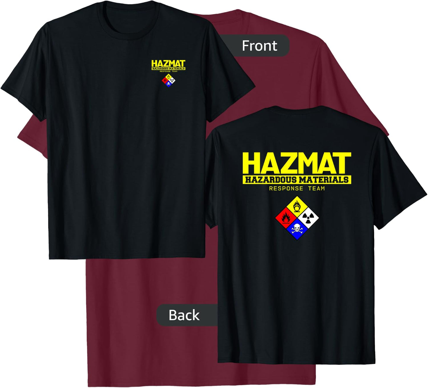 HAZMAT Hazardous Material Response Team Technician T-Shirt - T-Shirt | Maroon