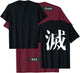 Japanese Kanji Destroy (metsu) Back Print ver T-Shirt - T-Shirt | Maroon