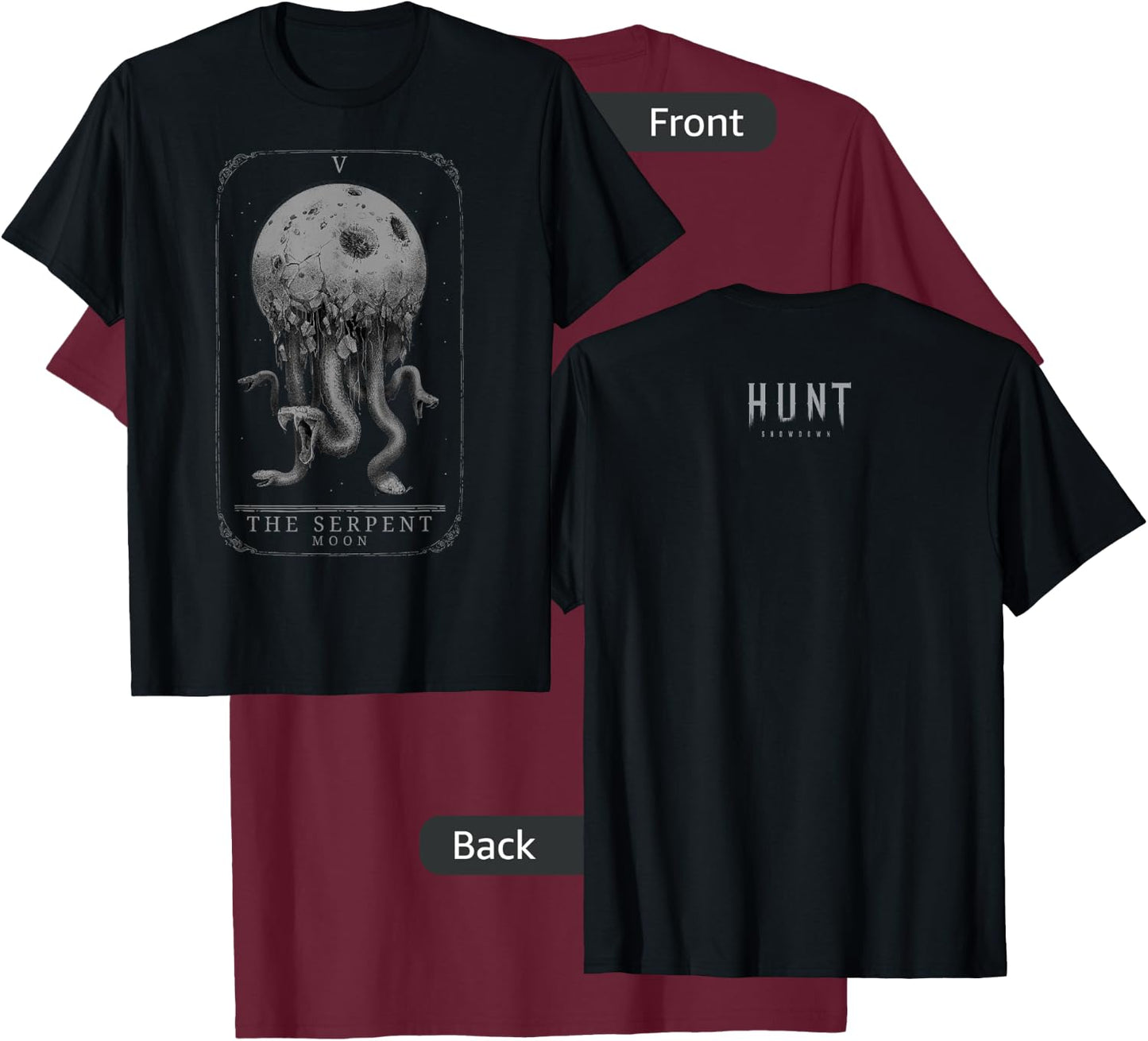 Hunt: Showdown The Serpent Moon T-Shirt - T-Shirt | Maroon