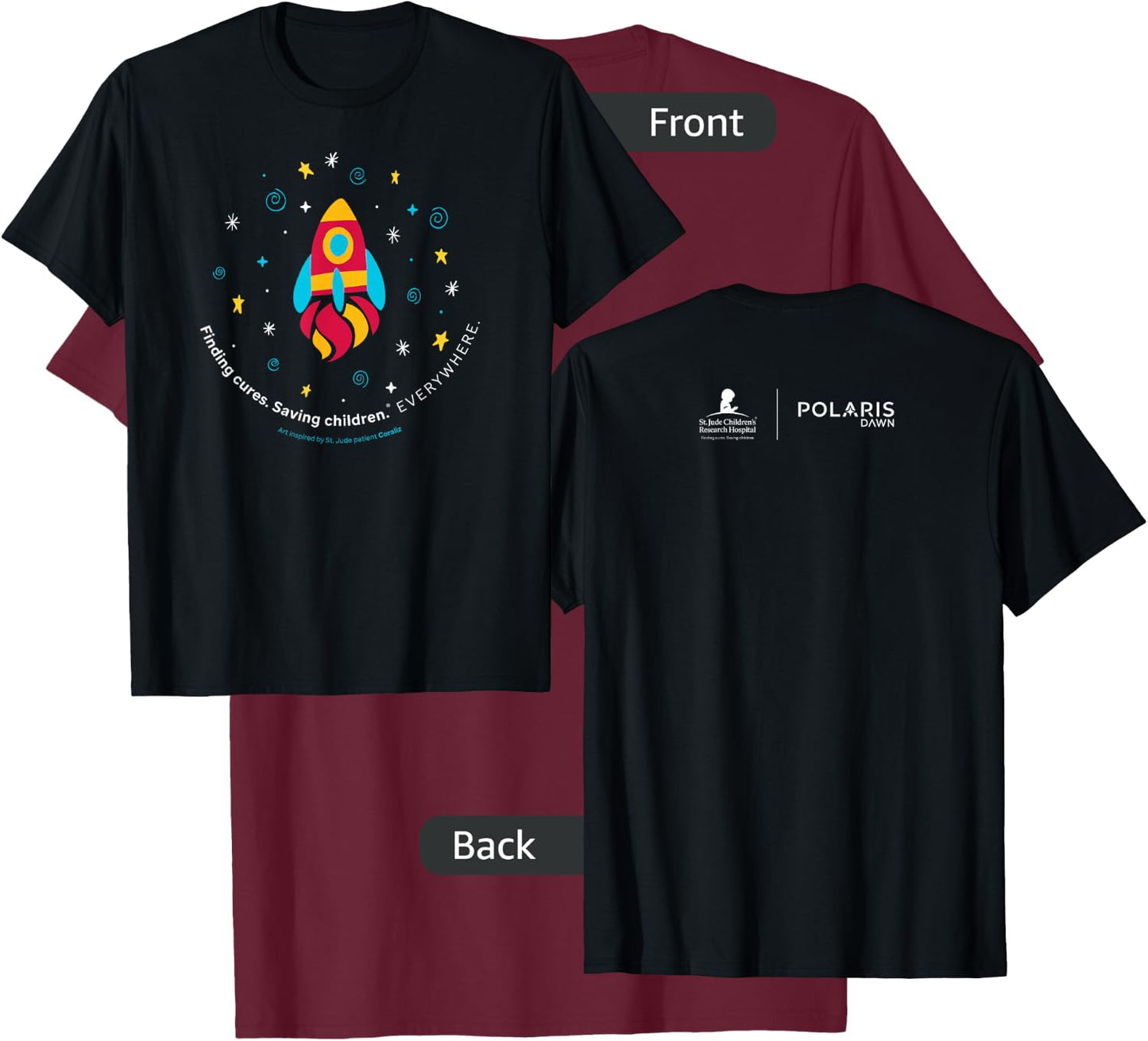 St. Jude Patient Coraliz Rocket T-Shirt - T-Shirt | Maroon