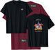 Hang 10 Surfing Club Ride The Waves T-Shirt - T-Shirt | Maroon