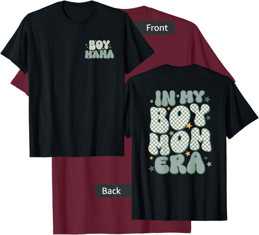In My Boy Mom Era T-Shirt - T-Shirt | Maroon