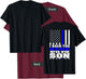 I Back The Blue For My Son Proud Police Mom Dad Cop's Parent T-Shirt - T-Shirt | Maroon