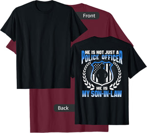 My Son-In-Law Is A Police Officer Proud Police Parent-In-Law T-Shirt - T-Shirt | Maroon